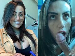 Daniella Buenno mamando bem babado em sexo oral intenso